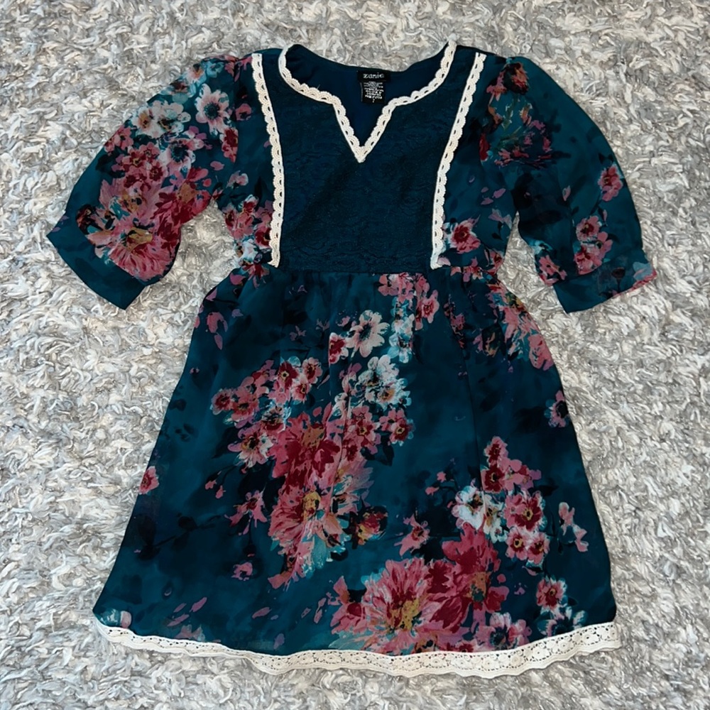 Girls floral Zunie dress